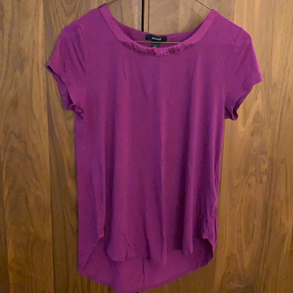 Pretty pink top with silky trim